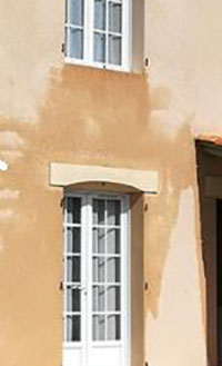 Effets de mouillage façade