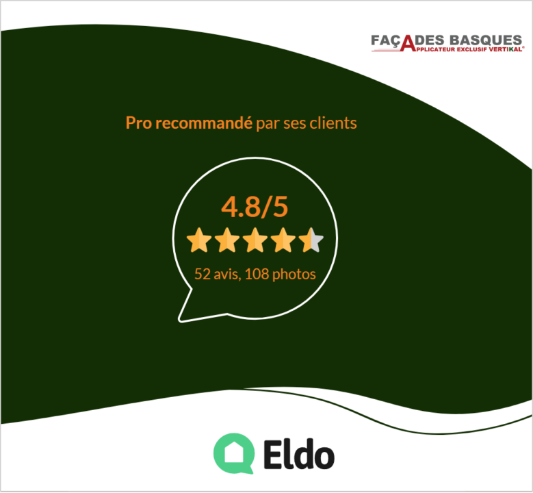 Façades Basques : Votre Expert en Ravalement de Façades au Pays Basque Français  L’Excellence Notée 4.8/5 sur Eldo !