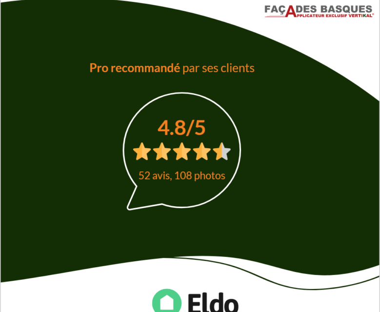 Façades Basques : Votre Expert en Ravalement de Façades au Pays Basque Français  L’Excellence Notée 4.8/5 sur Eldo !